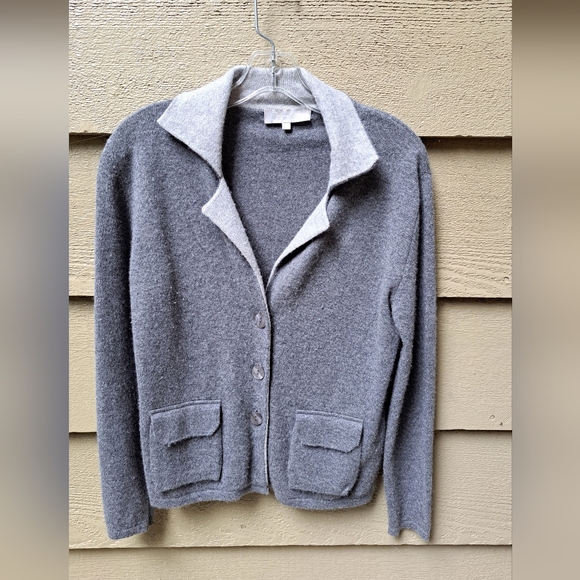 Phillipe Le Bac Cashmere Cardigan Sweater - Size 2 M - FRANCE - Picture 1 of 4